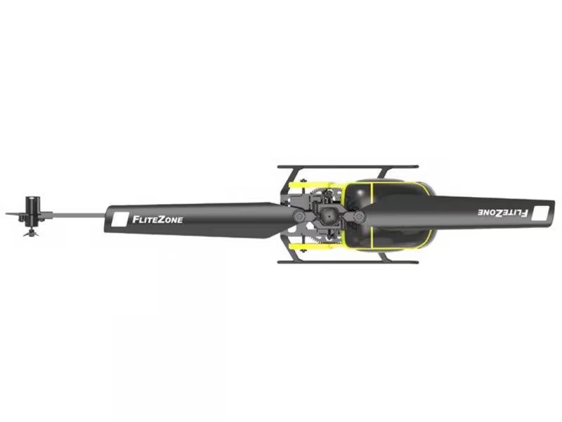 FliteZone Helikopter Hughes 300 Gelb, 4-Kanal, 6G, RTF