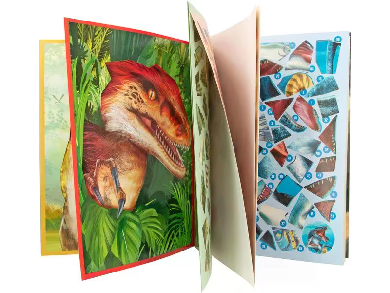 Depesche Stickerbuch Nummern DinoWorld 16 Seiten