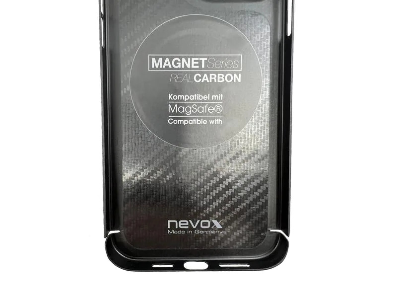 Nevox Back Cover Carbon Series Magsafe iPhone 15 Pro Schwarz