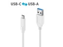 PureLink USB 3.1-Kabel USB3.1 Gen2 USB-A-C, 1m, Weiss 10Gbps