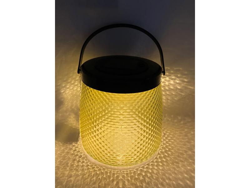 Dameco Laterne LED Solar, 15.2 cm, Gelb