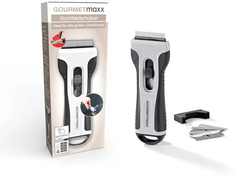 GOURMETmaxx Glaskeramikschaber 4 Ersatzklingen