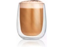 GOURMETmaxx Cappuccino Becher 250 ml, 2 Stück, Transparent