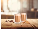 GOURMETmaxx Cappuccino Becher 250 ml, 2 Stück, Transparent