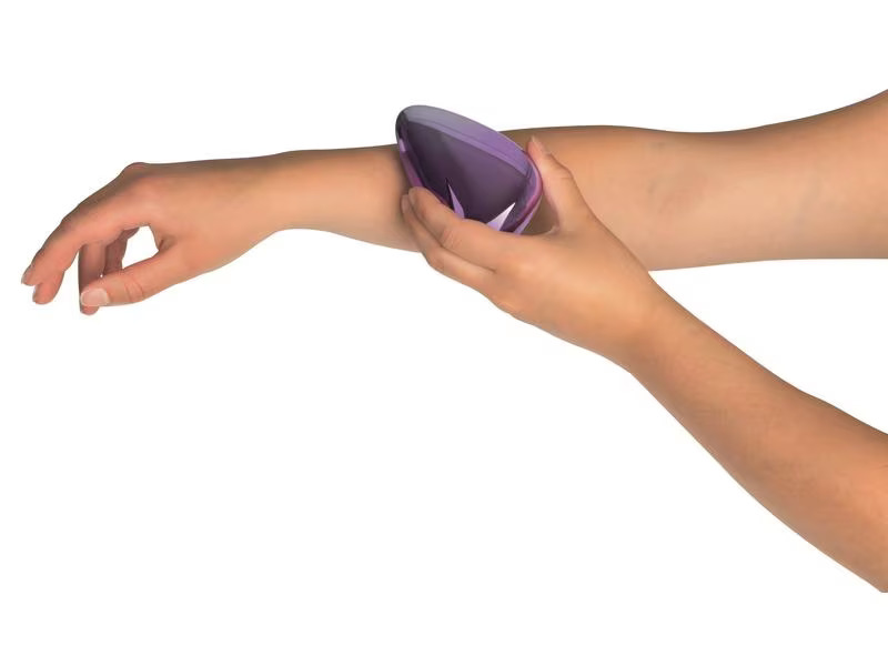 Vitalmaxx Haarentferner Nano-Glas lila, 1 Stück