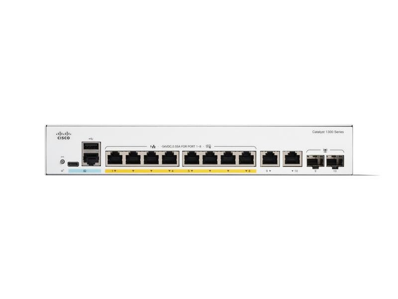 Cisco Switch Catalyst C1300-8T-E-2G 10 Port