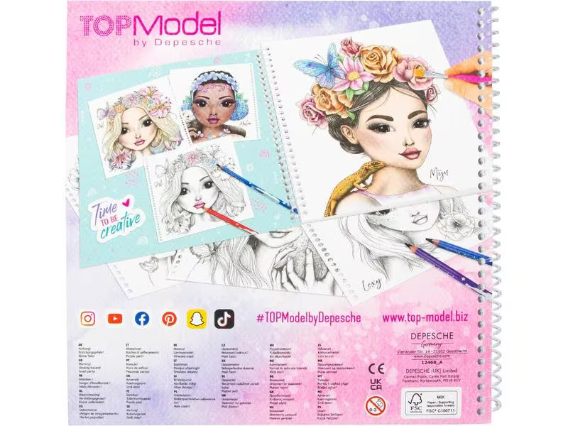 Depesche Malbuch Top Model Lizzy 40 Seiten