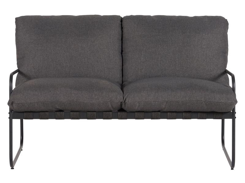 Schou Loungeset Theodor Deluxe, Set 4-teilig, Schwarz/Grau
