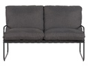 Schou Loungeset Theodor Deluxe, Set 4-teilig, Schwarz/Grau