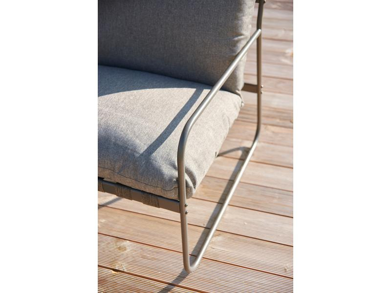 Schou Loungeset Theodor Deluxe, Set 4-teilig, Schwarz/Grau