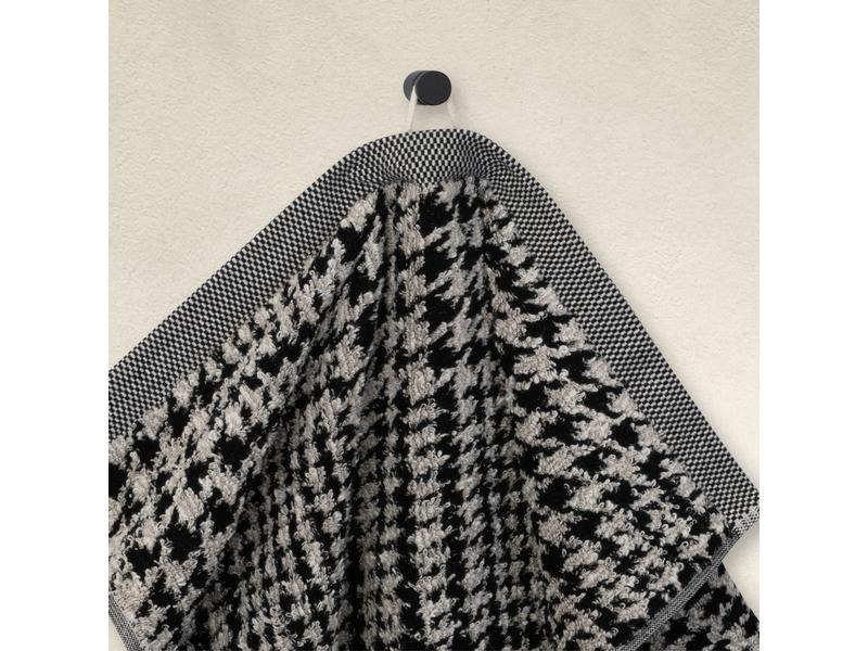 Möve Handtuch Brooklyn 50 x 100 cm, Schwarz/Weiss