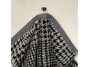 Möve Handtuch Brooklyn 50 x 100 cm, Schwarz/Weiss