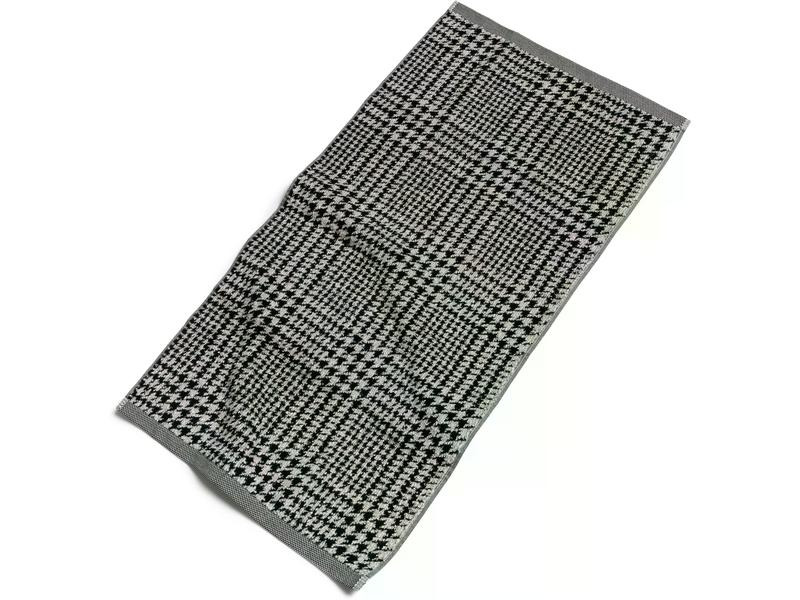 Möve Handtuch Brooklyn 50 x 100 cm, Schwarz/Weiss