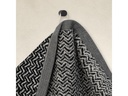 Möve Duschtuch Brooklyn 80 x 150 cm, Schwarz/Weiss