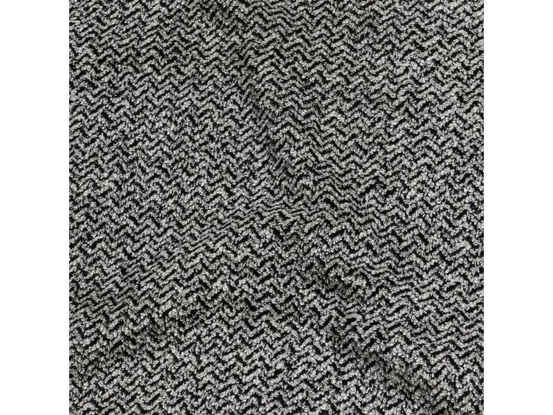 Möve Duschtuch Brooklyn 80 x 150 cm, Schwarz/Weiss