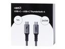 onit Thunderbolt 4-Kabel USB C - USB C 1 m, Grau/Schwarz