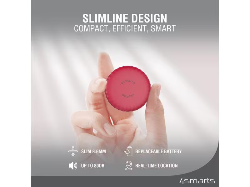 4smarts SkyTag Slim 4er Set 2x weiss, 1x schwarz, 1x rot