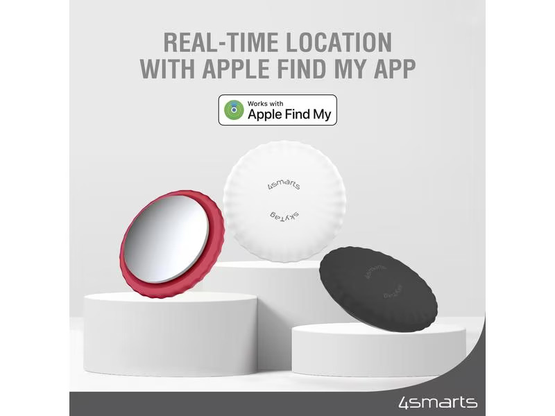 4smarts SkyTag Slim 4er Set 2x weiss, 1x schwarz, 1x rot