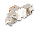 Delock Keystone-Modul RJ45 zu LSA Cat.6A Orange, 10 Stück