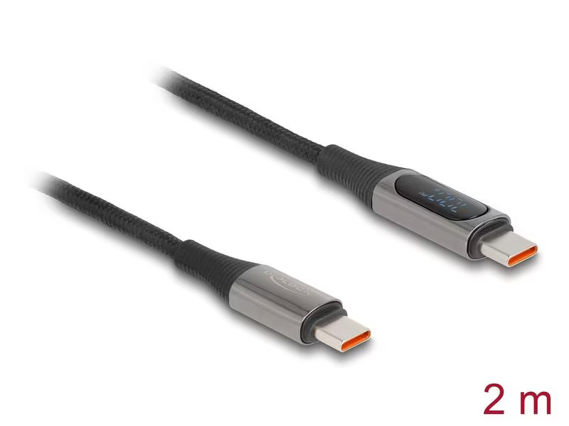 Delock USB 2.0-Kabel PD 3.0 100 W USB C - USB C 2 m