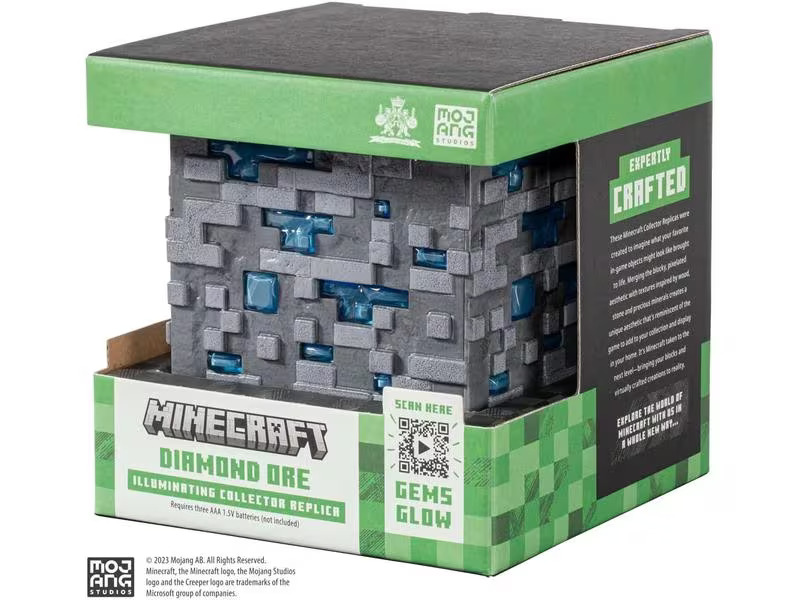 Paladone Dekoleuchte Minecraft Illuminating Diamond Ore Cube 10 cm