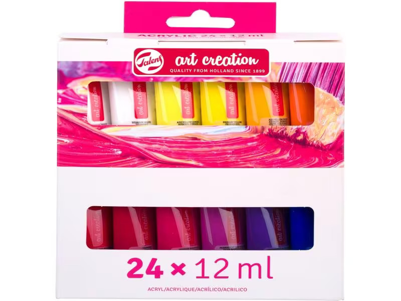 Talens Acrylfarbe Art Creation 24 er Set, Mehrfarbig