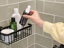 tesa ALUXX BLACK Duschkorb Schwarz