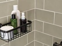tesa ALUXX BLACK Duschkorb Schwarz