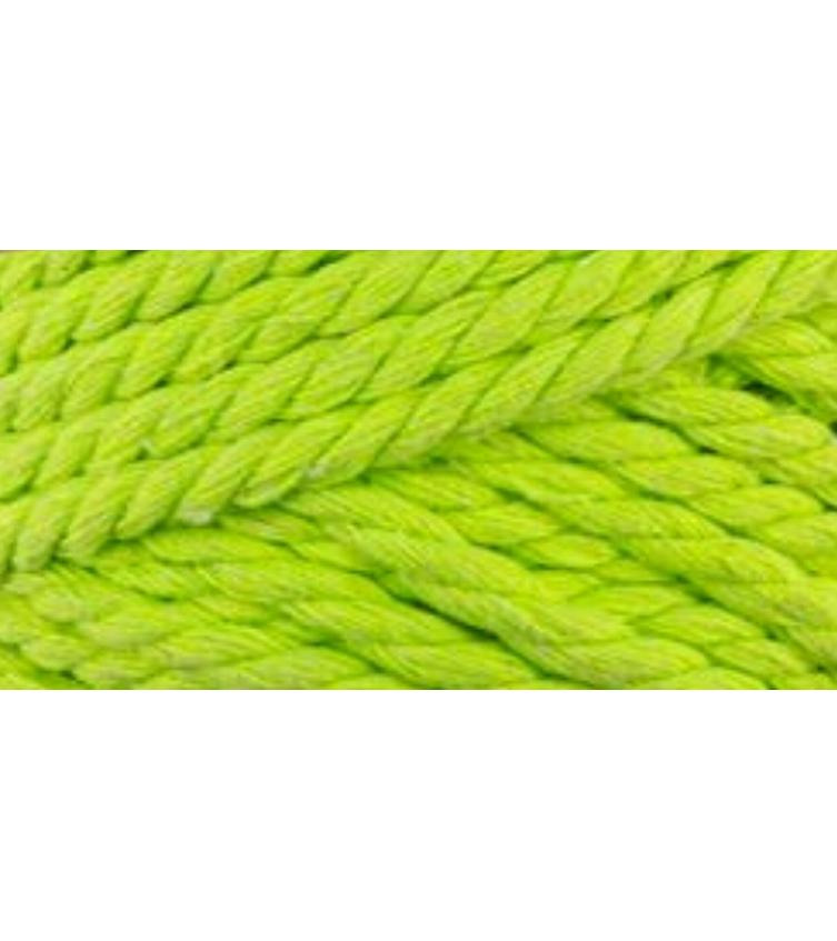 Glorex Wolle Makramee Rope gedreht 63 m x 3 mm, 250g, Neongelb