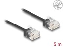 Delock Slimpatchkabel Cat 6, UTP, 5 m, Schwarz
