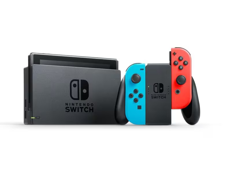 Nintendo Switch Rot/Blau inklusive Mario Party Superstars