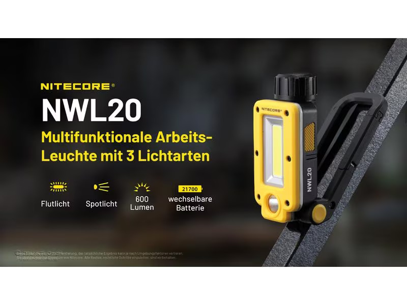 Nitecore Taschenlampe NWL20
