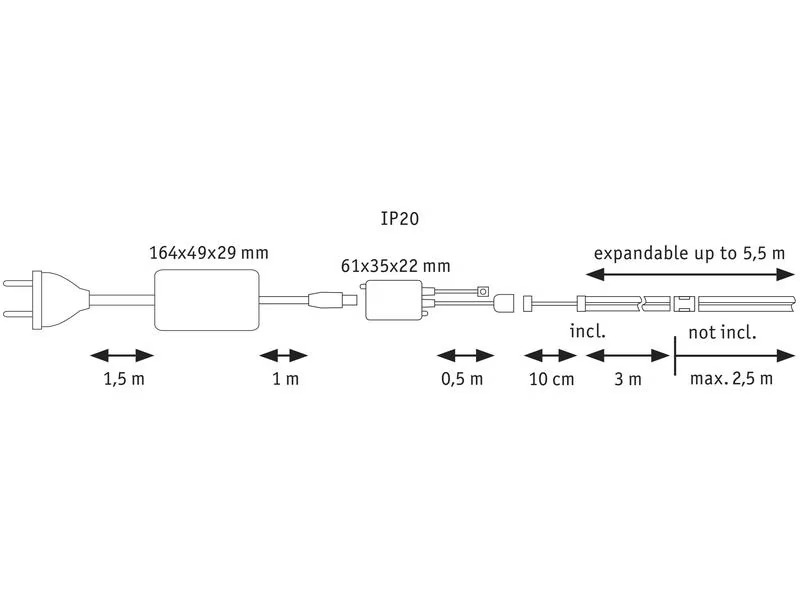 Paulmann MaxLED 1000 LED Strip Full-Line COB Basisset