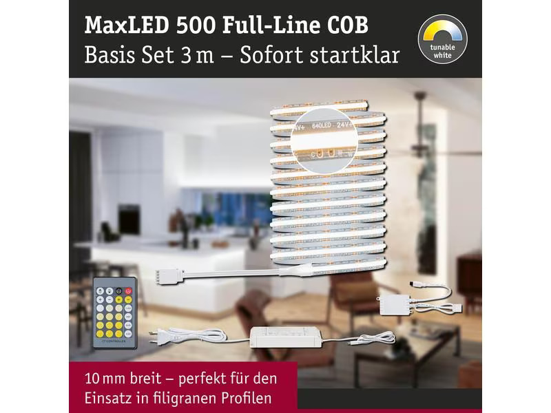 Paulmann MaxLED 500 LED Strip Full-Line COB Basisset