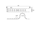 Paulmann Pro LED Strip Silver P150 830 5m 50W 160LEDs/m 3000K