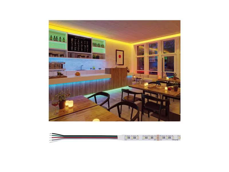 Paulmann Pro LED Strip Silver P75 830 5m 121W 700 lm/m 84LEDs/m RGBW