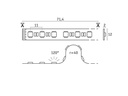 Paulmann Pro LED Strip Silver P75 830 5m 121W 700 lm/m 84LEDs/m RGBW