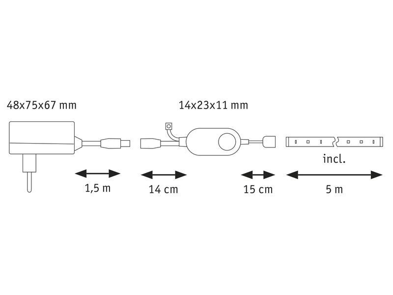 Paulmann SimpLED LED Strip RGB Komplettset