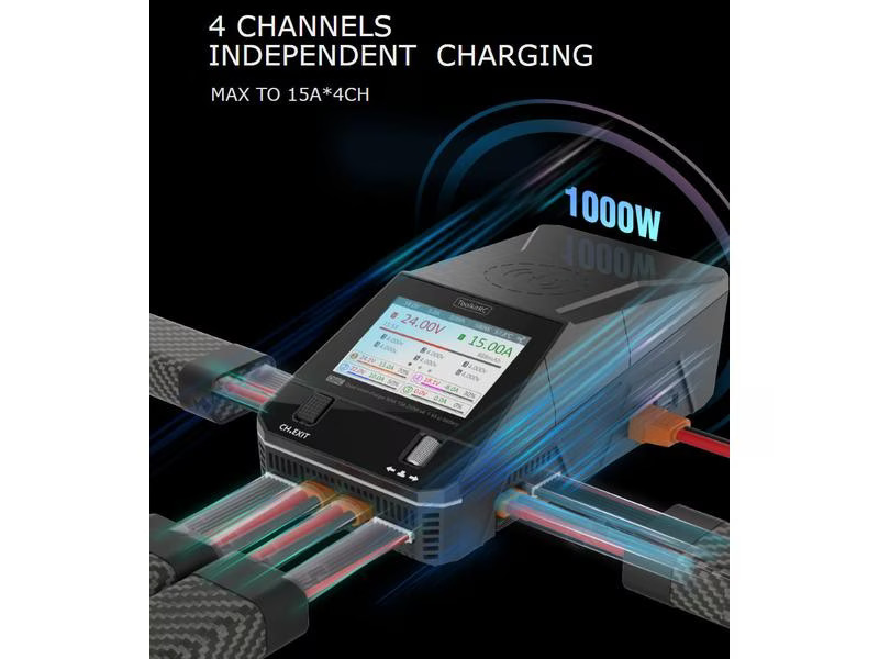 ToolkitRC Quad-Ladegerät Q6AC 1-6S, 400W