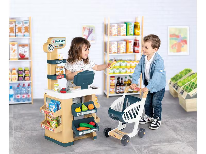 Smoby City-Markt mit Einkaufswagen