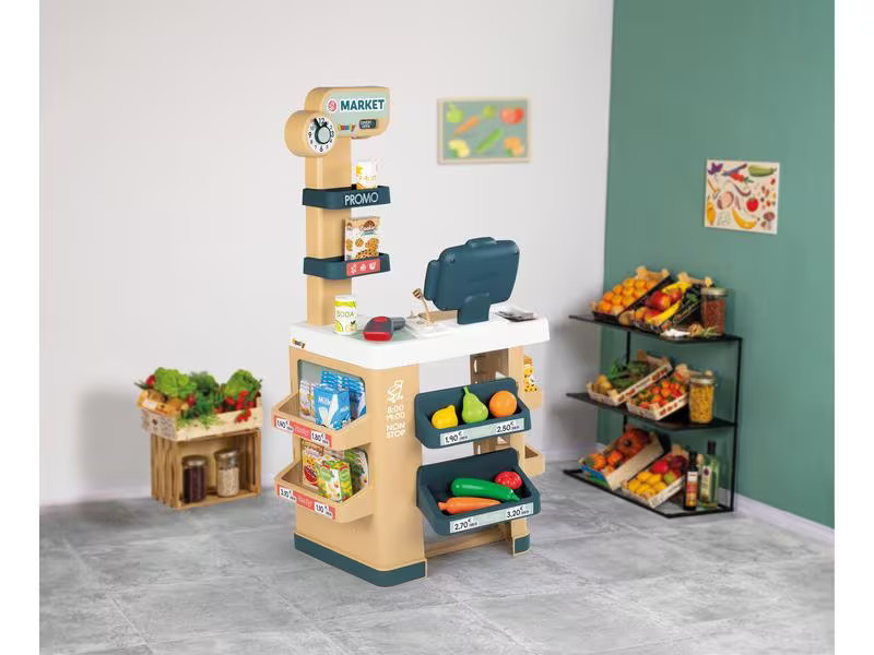 Smoby City-Markt mit Einkaufswagen
