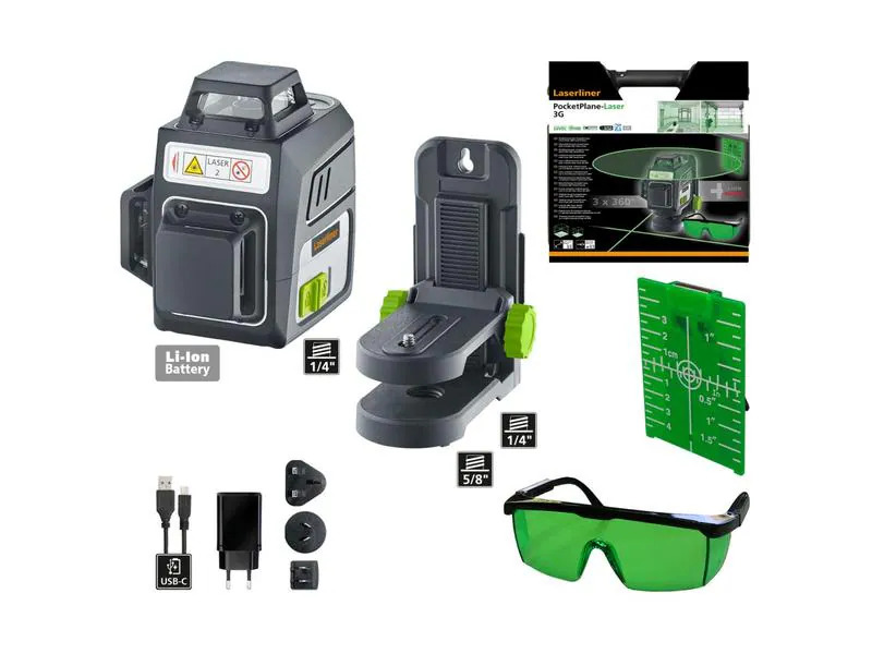 Laserliner Kreuzlinien-Laser PocketPlane-Laser 3G 30 m