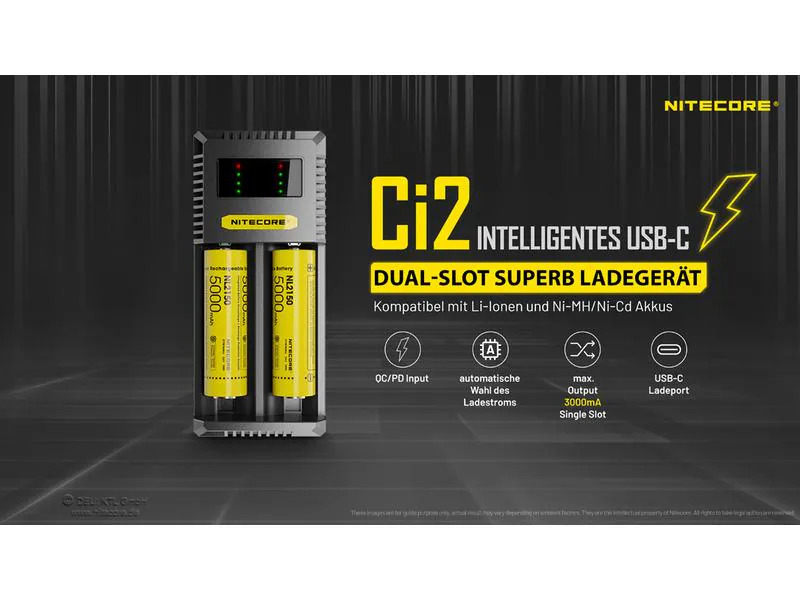 Nitecore Ladegerät Ci2 35000 mAh