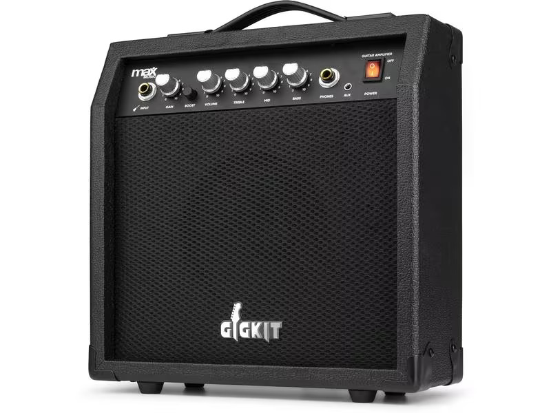 MAX E-Gitarre GigKit Quilted Style Blau