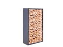 Innovesta Holzregal Metall, 120 x 35 x 170 cm, Schwarz