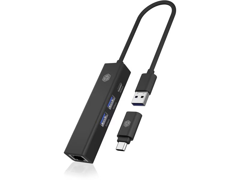 ICY BOX USB-Hub IB-HUB1439-LAN