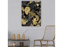 Wallxpert Bild Blätter 70 x 100 cm