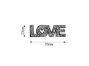 Wallxpert Wanddekoration Love 70 x 23 cm