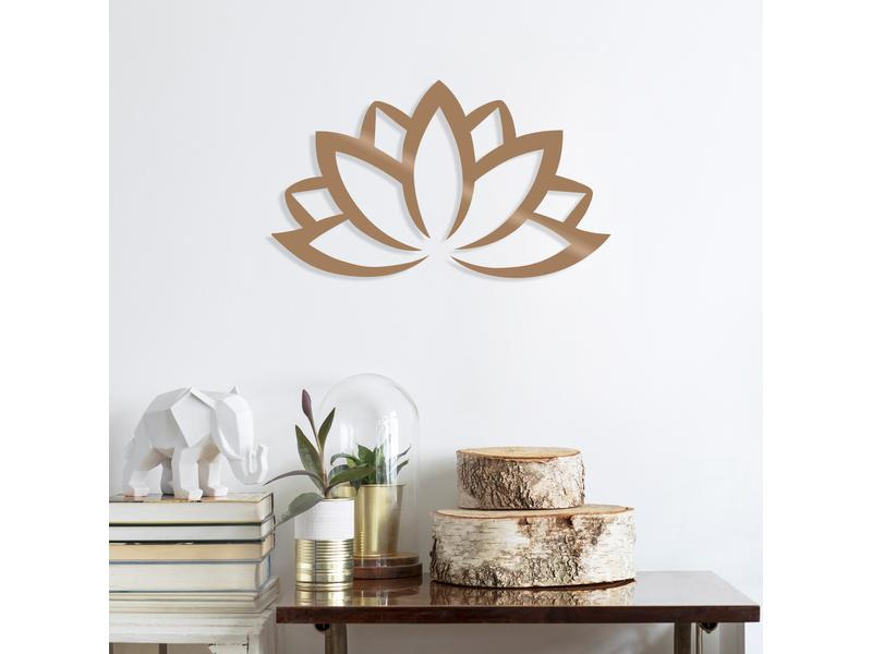 Wallxpert Wanddekoration Lotus Flower 60 x 35 cm