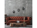 Wallxpert Wanddekoration Just Music 3-teilig, 25 cm